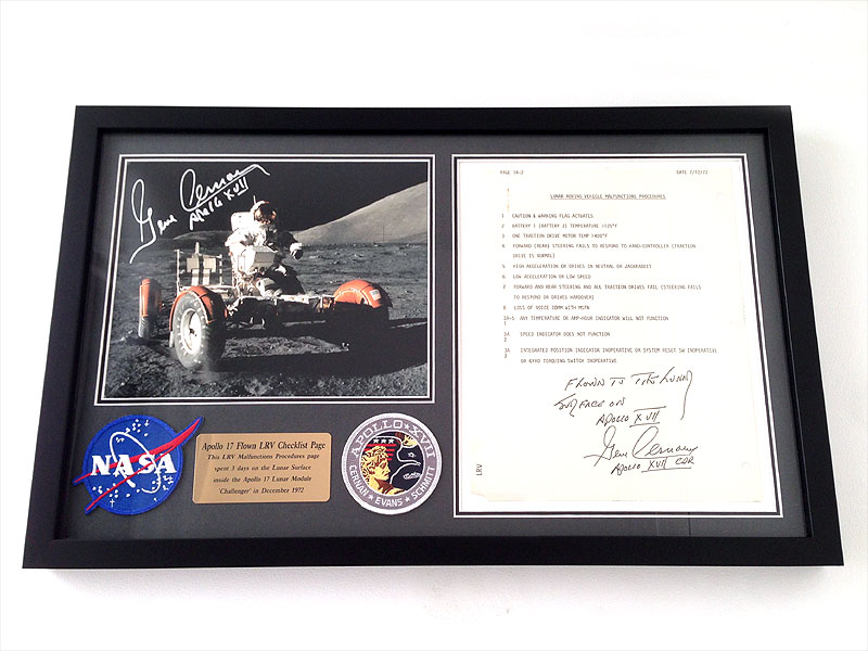 Apollo 17 Flown To Lunar Surface Checklist Page