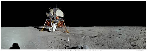 apollo 11 panorama photo