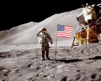 apollo 15 Dave Scott Salute photo