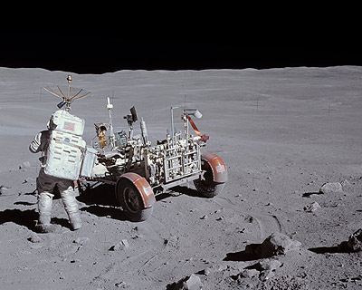 16x20 Apollo 16 Charlie Duke Station 4