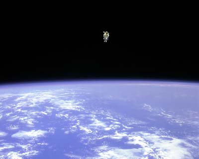 McCandless Spacewalk Far