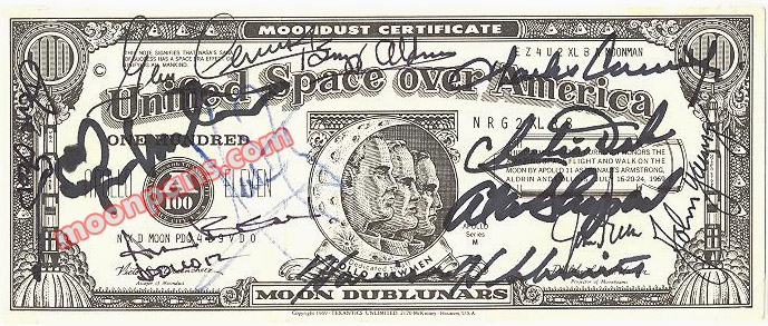 12 Moonwalker Autographs
