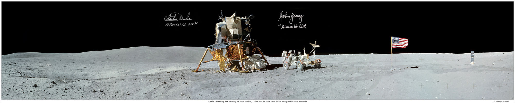 John Young and Charlie Duke  Autograph Signed Photo