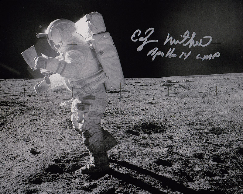 Edgar Mitchell Autographs Signed Photos