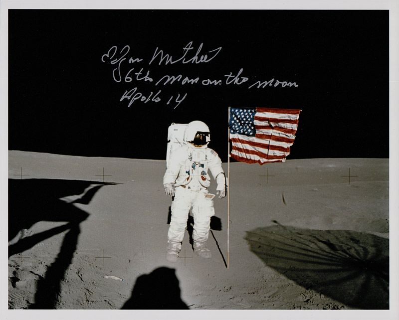 Edgar Mitchell  Autographs Signed Photos