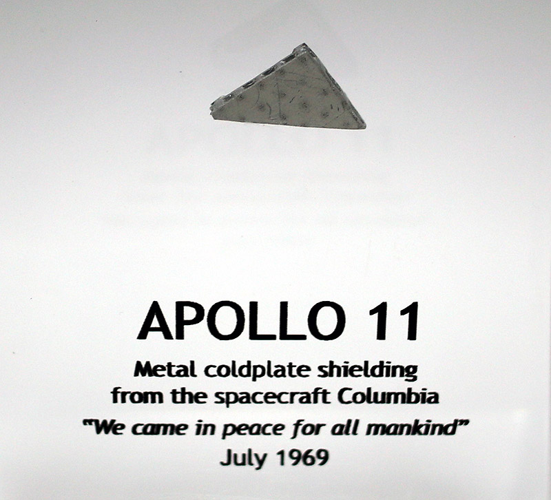 Apollo 11 Flown Coldplate Acrylic