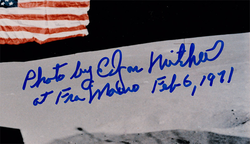 Alan Shepard and Edgar Mitchell  Autographs Signed Photos