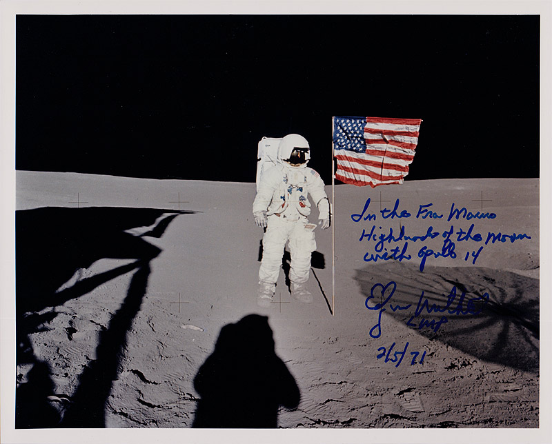 Edgar Mitchell  Autographs Signed Photos