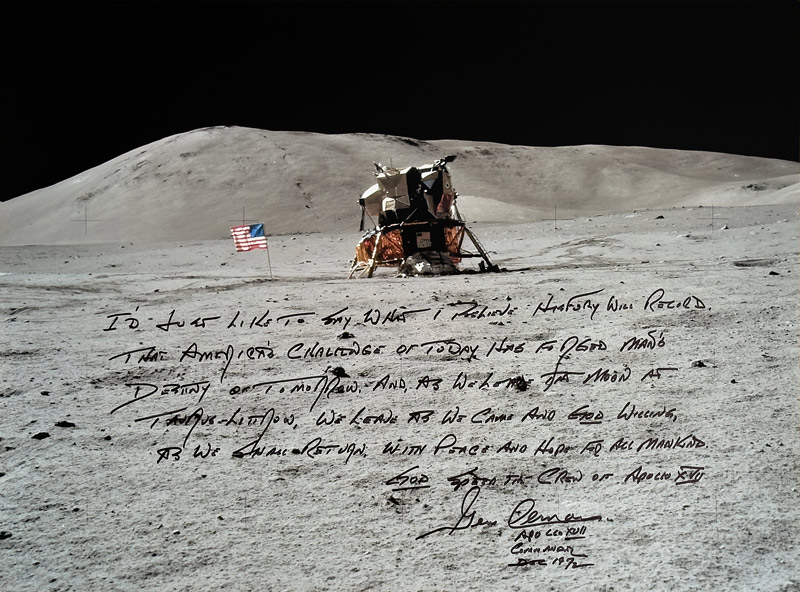 Gene Cernan Autograph